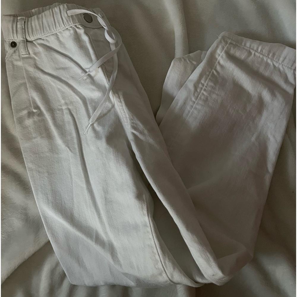 lightweight white pants size xs